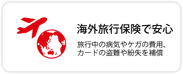 海外旅行保険で安心 旅行中の病気やケガの費用、カードの盗難や紛失を補償